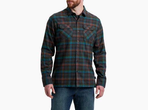 Kuhl Clothing Men's Dillingr Flannel Long-Sleeve - Oasis Oasis