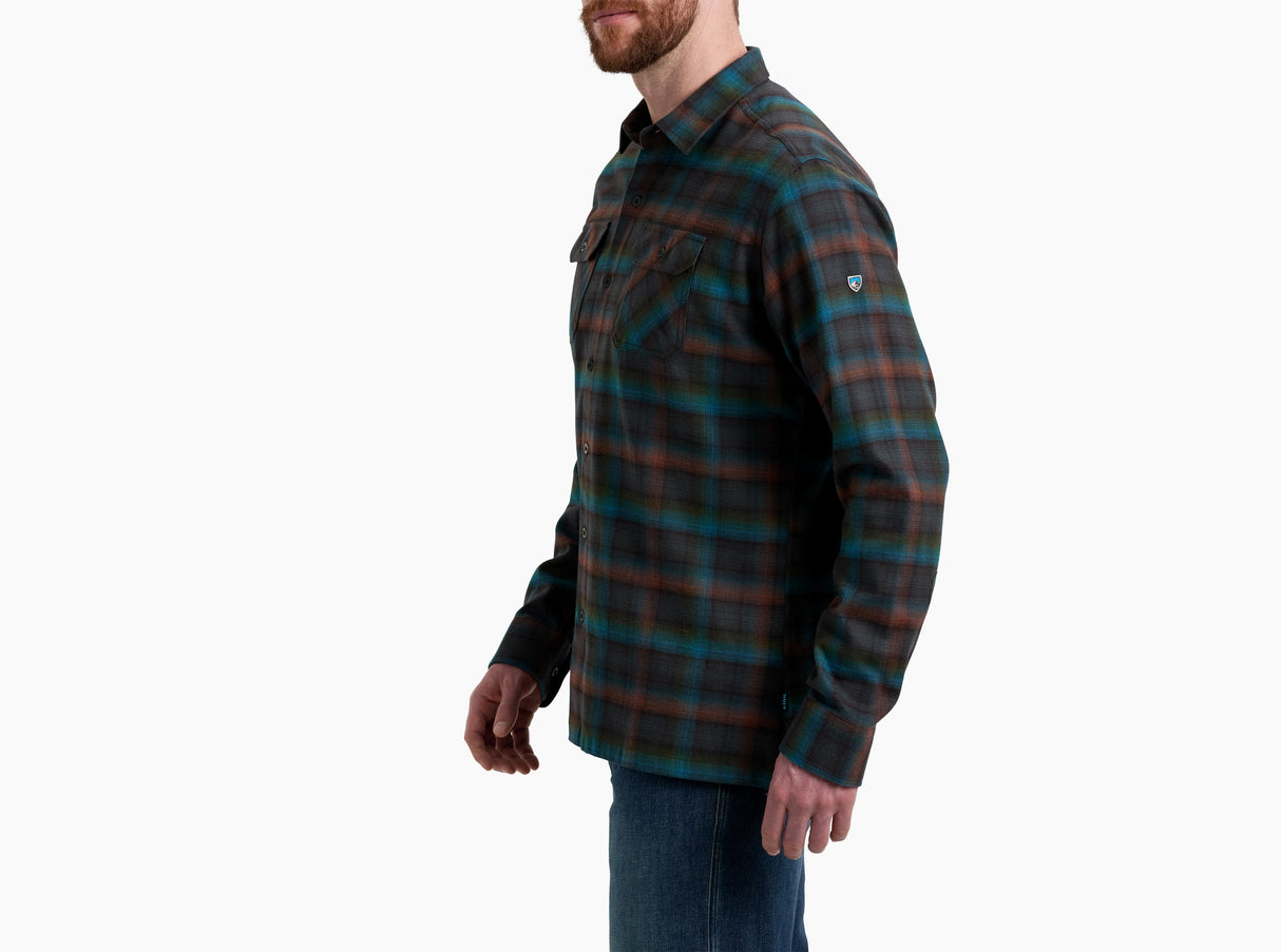 Kuhl Clothing Men's Dillingr Flannel Long-Sleeve - Oasis