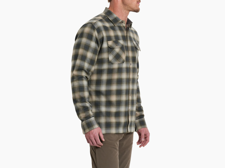 Kuhl Clothing Men's Dillingr Flannel Long-Sleeve - Smokey Sage