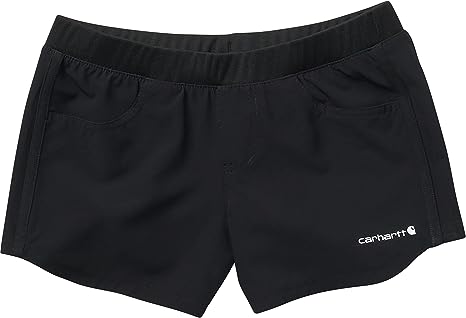 Carhartt Girl's Rugged Flex Ripstop Short Caviar black