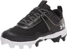 Under Armour Kids' UA Glyde RM Jr. Softball Cleat - Black/White Black/White