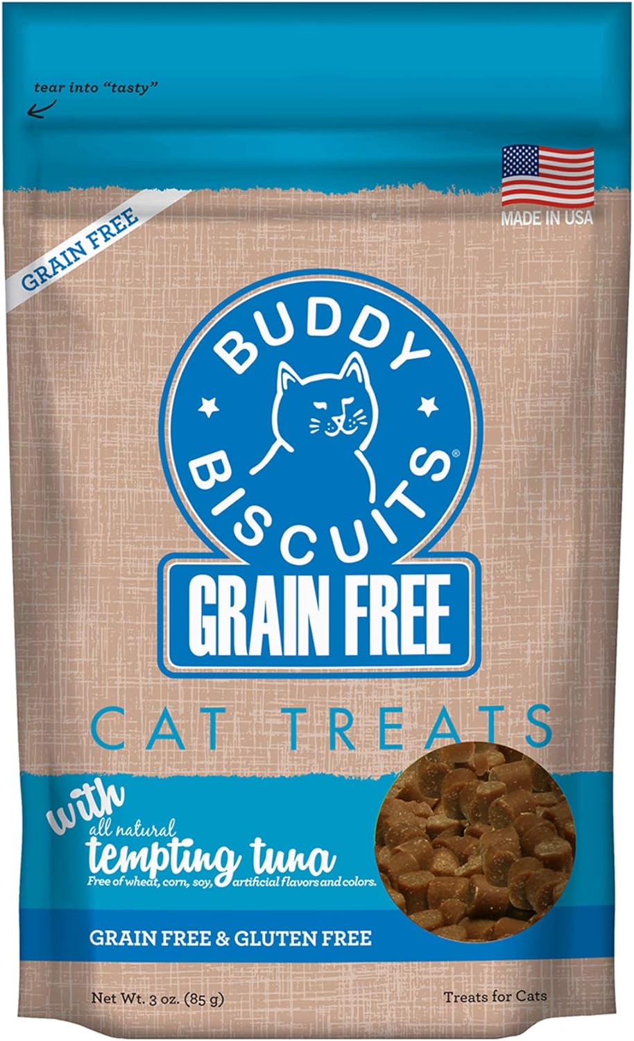 Grain Free Buddy Biscuits for Cats (Temping Tuna) - 3oz / Temping Tuna