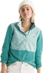 The North Face Women's Glacier Fleece Half-Snap - Oxidized Bronze/Muted Pine Oxidized Bronze/Muted Pine