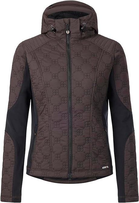 Kerrits Equestrian Apparel Bit by Bit Quilted Riding Jacket - Java Java