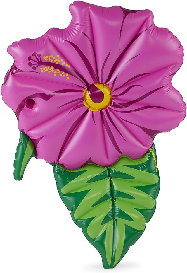 Swimline Hibiscus Flower Pool Float Pink/green