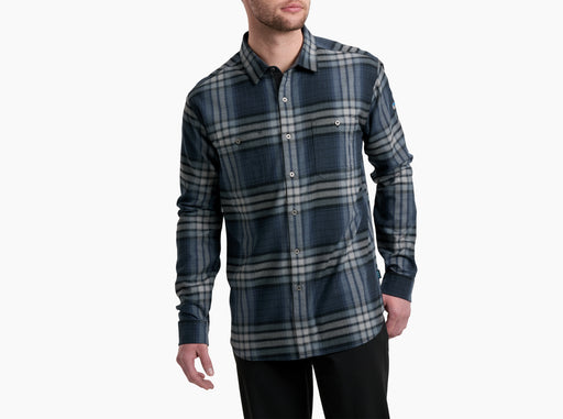 Kuhl Clothing Men's Fugitive Flannel Long-Sleeve - City Night City Night