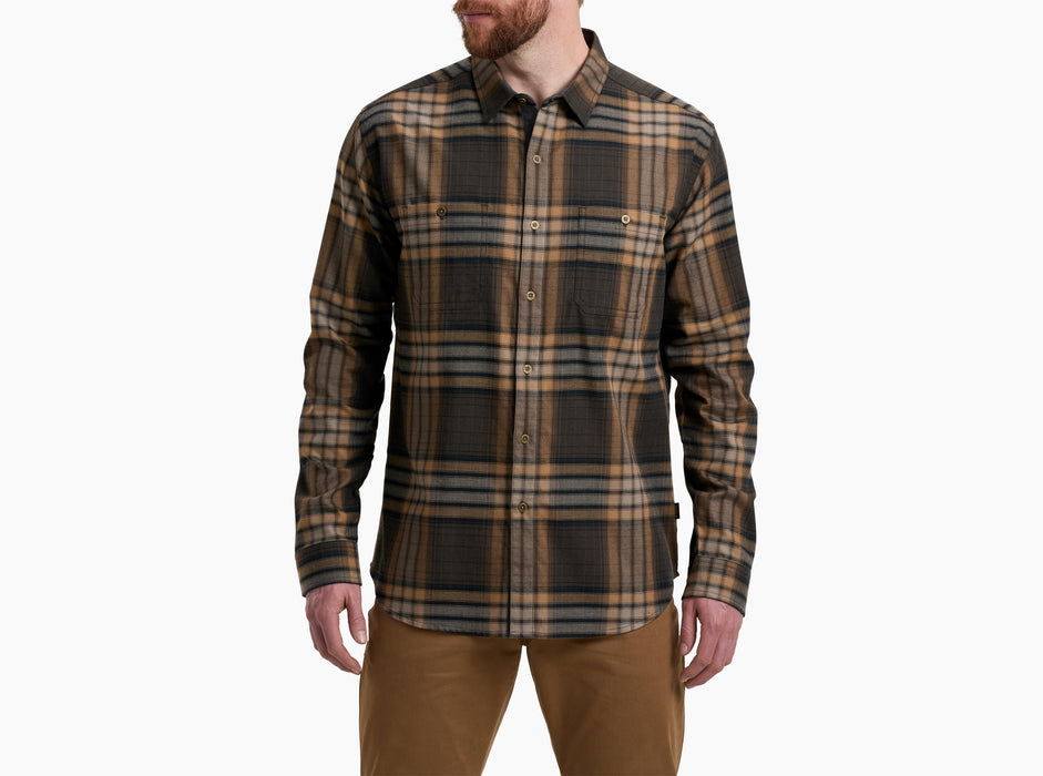 Kuhl Clothing Men's Fugitive Flannel Long-Sleeve - Desert Night Desert Night