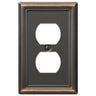 Amerelle Receptacle Wallplate Aged bronze