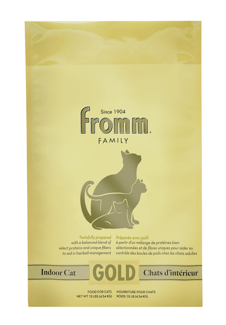 Fromm Family Pet Food Gold Indoor Dry Cat Food - (4lb & 10lb) Chicken / Salmon / Duck