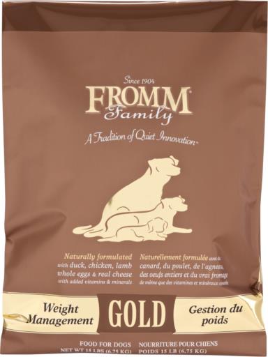 Fromm Family Pet Food Weight Management Gold Dry Dog Food - (5lb, 15lb, 30lb) Chicken / Turkey / Whitefish