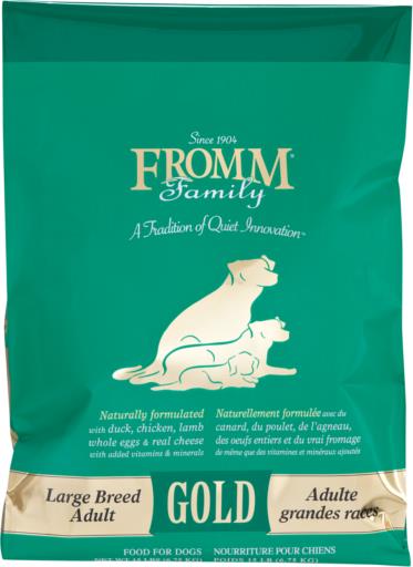 Fromm Family Pet Food Large Breed Adult Gold Dry Dog Food - (15lb & 30lb)