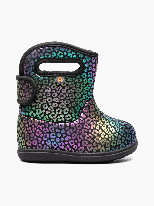 Baby Bogs II Rainbow Leopard Boot - Black Multi Black Multi