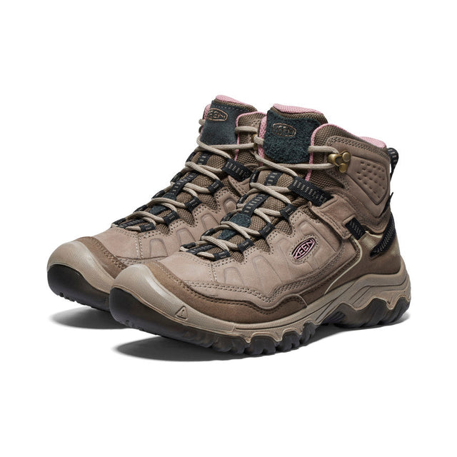 Keen Women's Targhee IV Mid Waterproof Wide Boot - Brindle/Nostalgia Rose Brindle/Nostalgia Rose