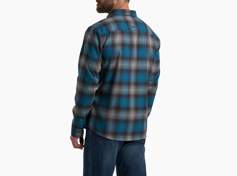 Kuhl Clothing Men's The Law Flannel Long-Sleeve - Blue Lagoon