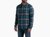 Kuhl Clothing Men's The Law Flannel Long-Sleeve - Blue Lagoon Blue Lagoon