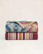 Pendleton Carico Lake/stripe Organic Cotton Throw Gift Pack Crco lk/strp sndshll