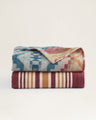 Pendleton Carico Lake/stripe Organic Cotton Throw Gift Pack Crco lk/strp sndshll