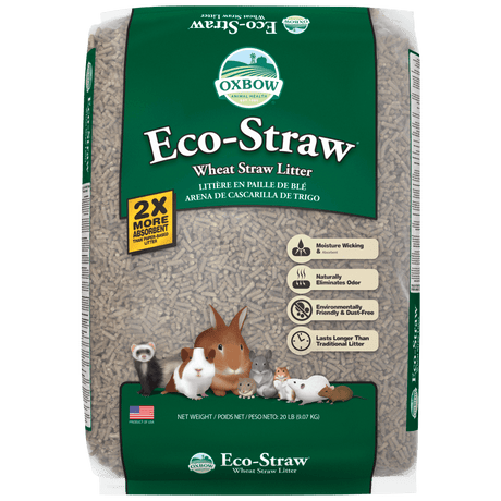 Oxbow Animal Health Eco-Straw Wheat Straw Litter Pellet - 20lb.