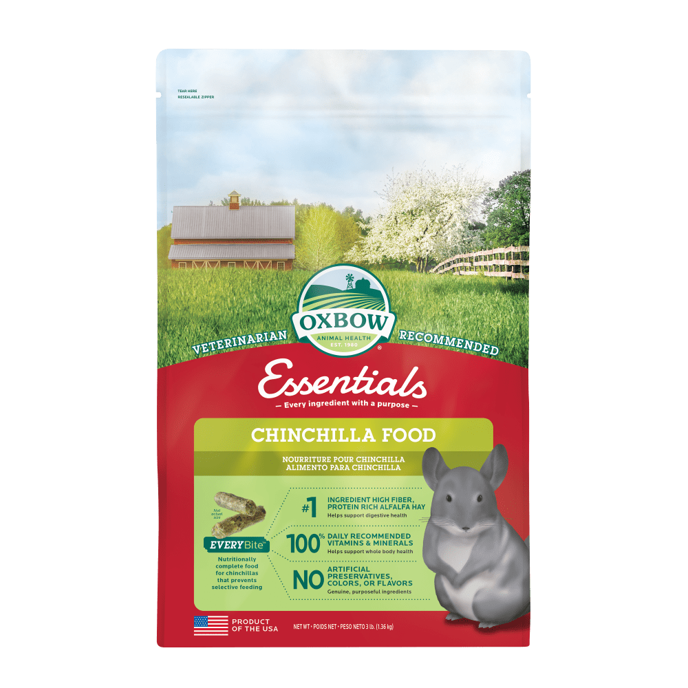 Oxbow Animal Health Essentials Chinchilla Food - (3lb / 10lb)