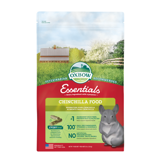 Oxbow Animal Health Essentials Chinchilla Food - (3lb / 10lb)