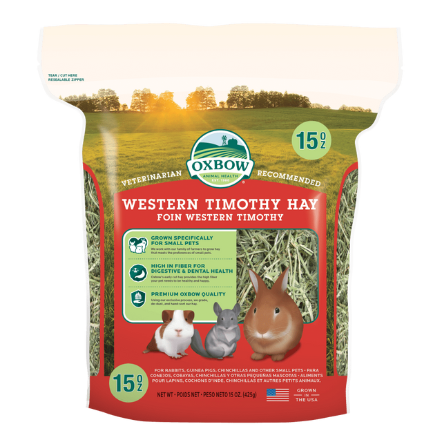 Oxbow Animal Health Western Timothy Hay - (15oz / 40oz / 90oz / 50lbs)