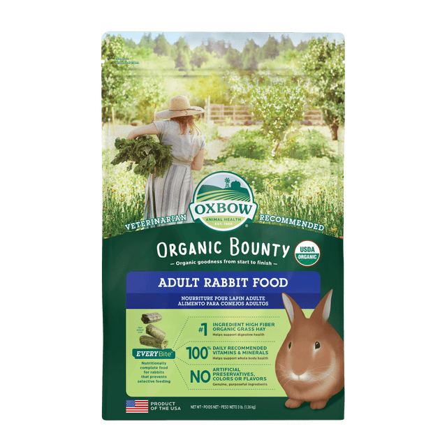 Oxbow Animal Health Organic Bounty Adult Rabbit Food - 3lb.