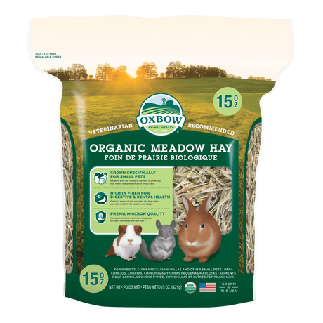 Oxbow Animal Health Organic Meadow Hay - 15oz.