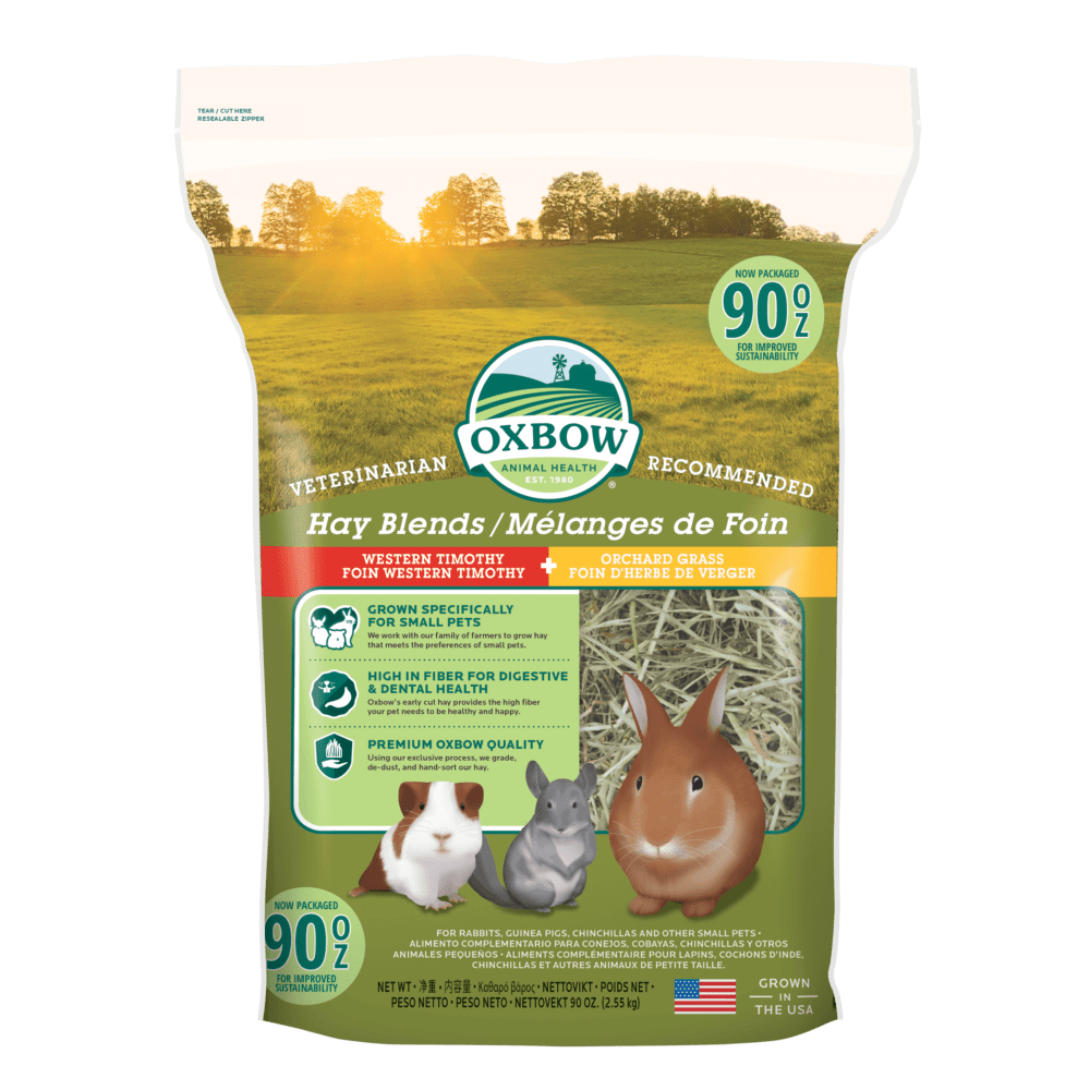 Oxbow Animal Health Hay Blends Western Timothy & Orchard Grass - (40oz / 90oz)