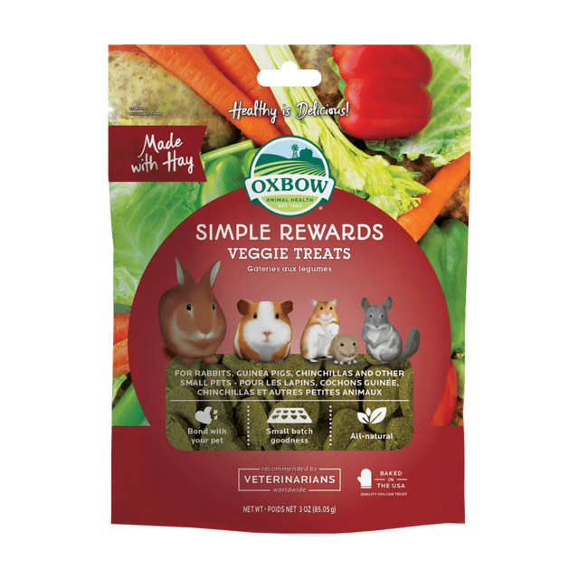 Oxbow Animal Health Simple Rewards Veggie Treats - 3oz. Veggie