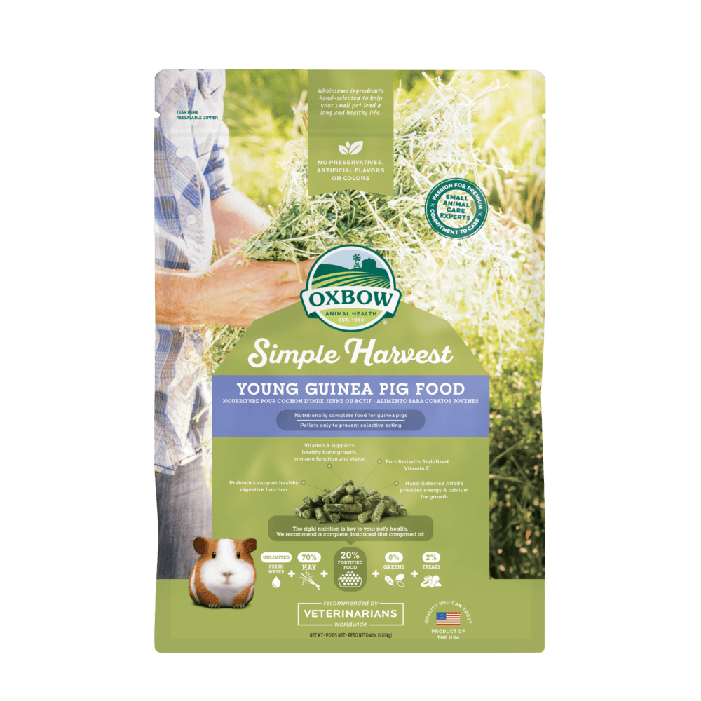 Oxbow Animal Health Simple Harvest Young Guinea Pig Food - 4lb.