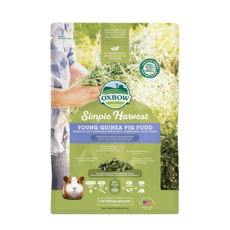 Oxbow Animal Health Simple Harvest Young Guinea Pig Food - 4lb.