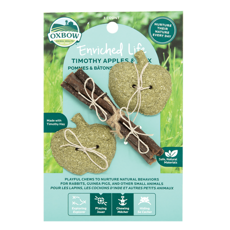 Oxbow Animal Health Enriched Life Timothy Apples & Stix Chew