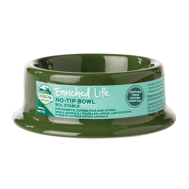 Oxbow Animal Health Enriched Life No Tip Bowl - Small Moss Green