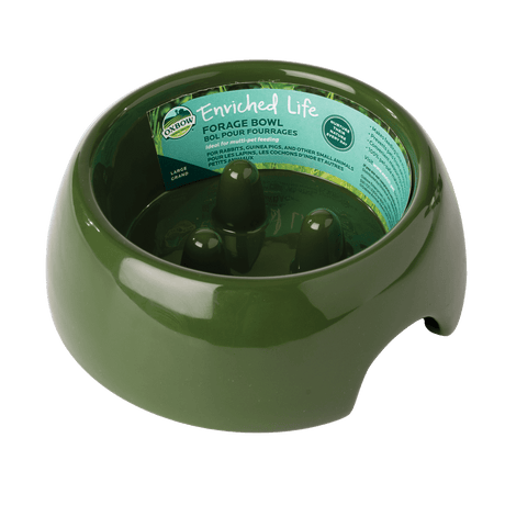Oxbow Animal Health Enriched Life Forage Bowl - Large Moss Green