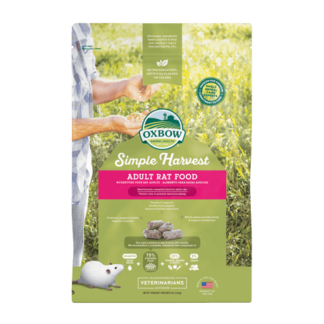 Oxbow Animal Health Simple Harvest Adult Rat Food - 3lb.