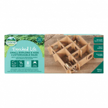 Oxbow Animal Health Enriched Life Explore & Hide Customizable Maze - Small