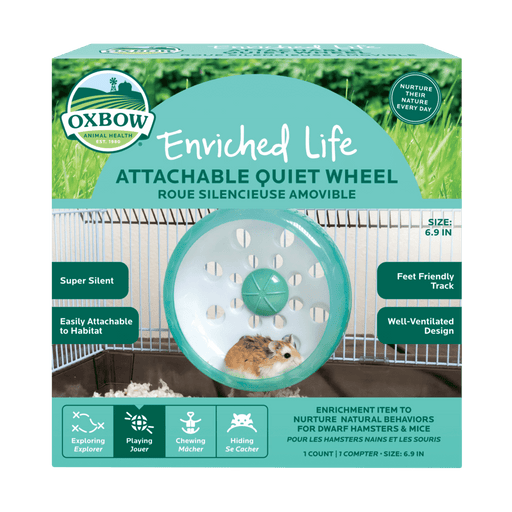 Oxbow Animal Health Enriched Life Attachable Quiet Wheel