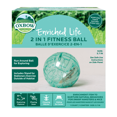 Oxbow Animal Health Enriched Life 2-in-1 Fitness Ball