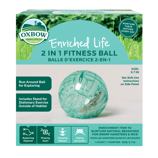Oxbow Animal Health Enriched Life 2-in-1 Fitness Ball