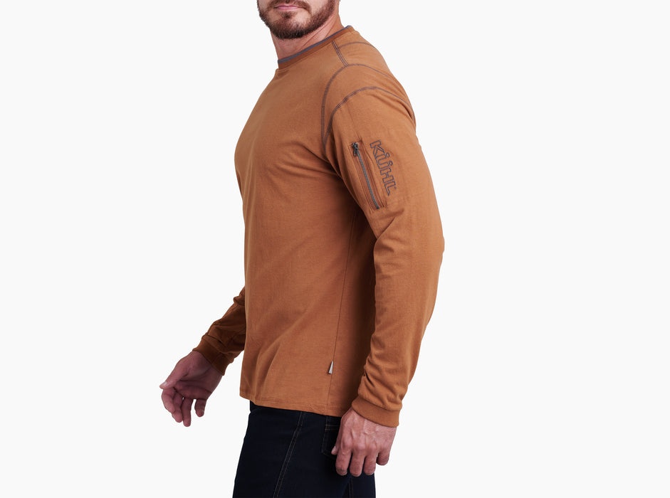 Kuhl Clothing Men's Kommando Crew Long-Sleeve - Burnt Umber