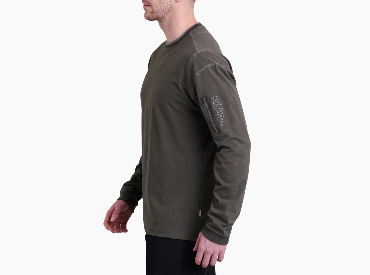 Kuhl Clothing Men's Kommando Crew Long-Sleeve - Olive Slate