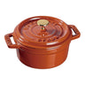 Staub Mini Round Cocotte Burnt Orange