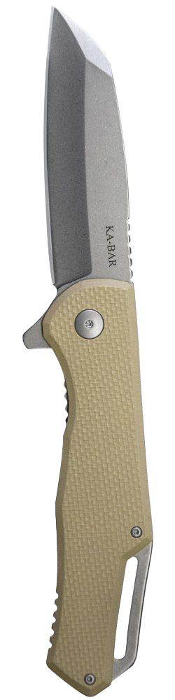 KA-BAR Jarosz Wharncliffe Flipper Knife Tan