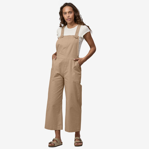 Patagonia Women's Stand Up Cropped Overalls Oar Tan