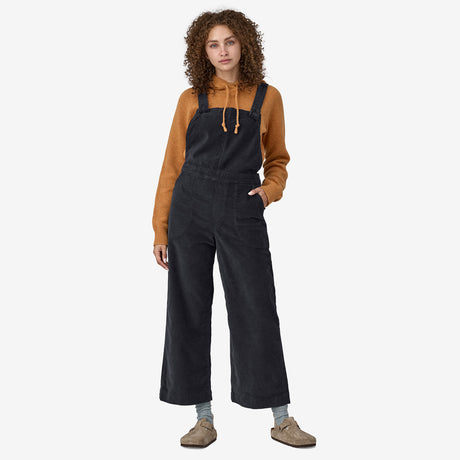 Patagonia Women's Stand Up Cropped Corduroy Overalls - Pitch Blue Pitch Blue