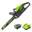 Greenworks 80V 18-inch Cordless Battery Chainsaw with 4.0Ah Battery & Rapid Charger