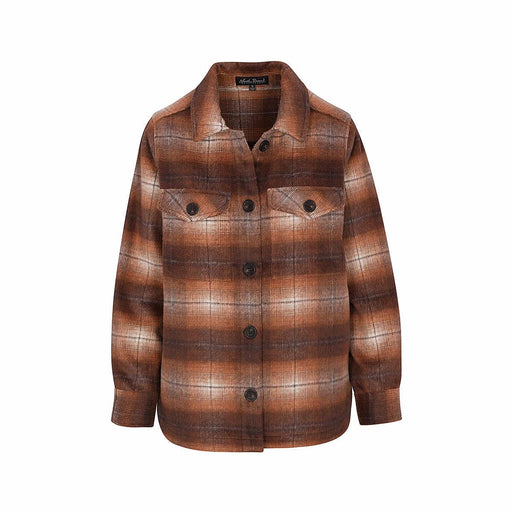 North River Apparel Heavy Brushed Shacket Cappuccino