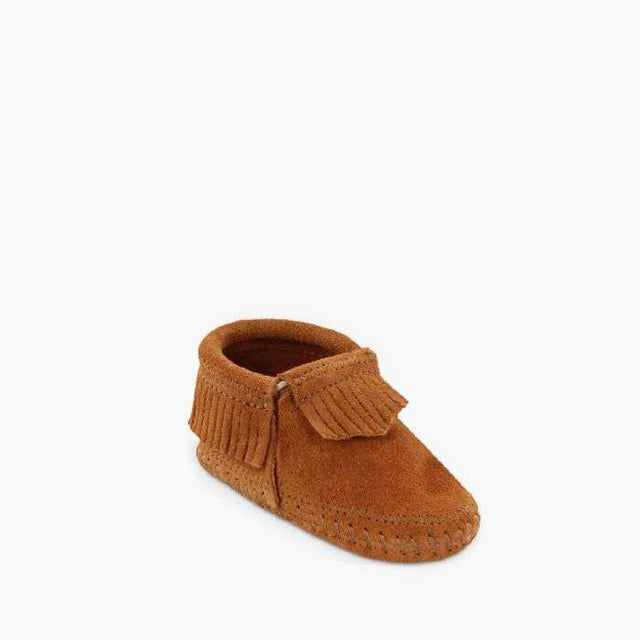 Minnetonka Infant's Riley Bootie Slipper Brown