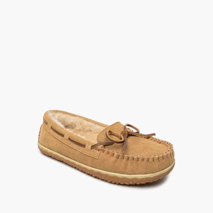 Minnetonka Women's Tilia Moccasin Slippers Cinnamon