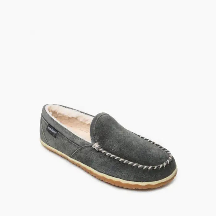 Minnetonka Men's Tilden Moccasin Slippers Grey